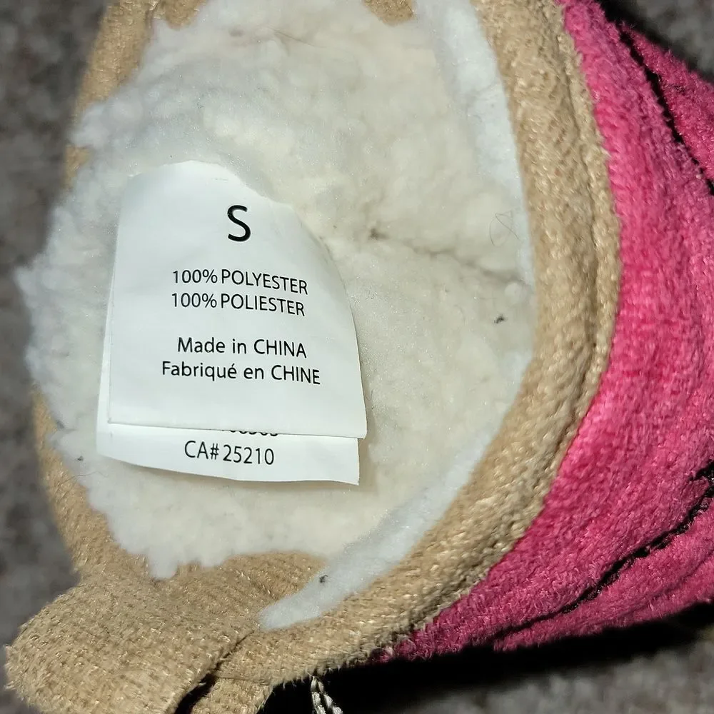 Lazy One Faux Suede Slipper Boots Size Small Kids 4-9